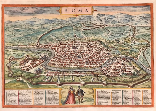 Braun Georg (1541-1622) - Hogenberg Franz (1535-1590) Roma 1572 Colonia